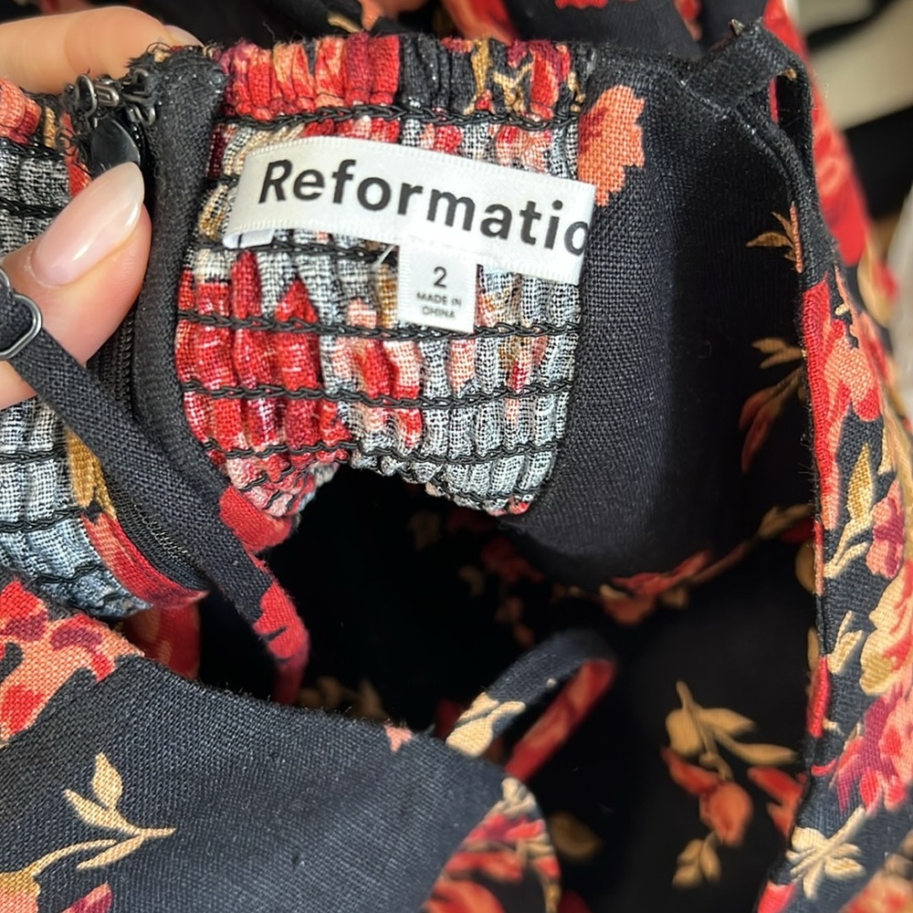 Reformation Frankie Linen Floral Maxi Dress - Picture 5 of 5